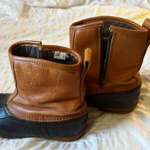 Cabela's Brown and Black Women's Winter/Rain Side Zip Duck Boots